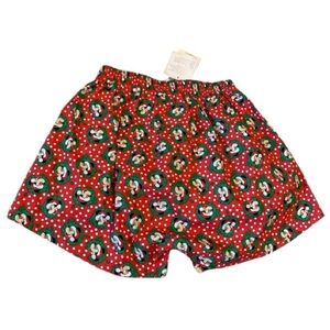 Vintage Disney Mickey Men’s size L Boxer’s Christmas Pattern